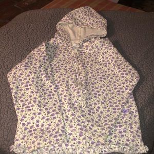 GAP Kids Purple Floral Hoodie